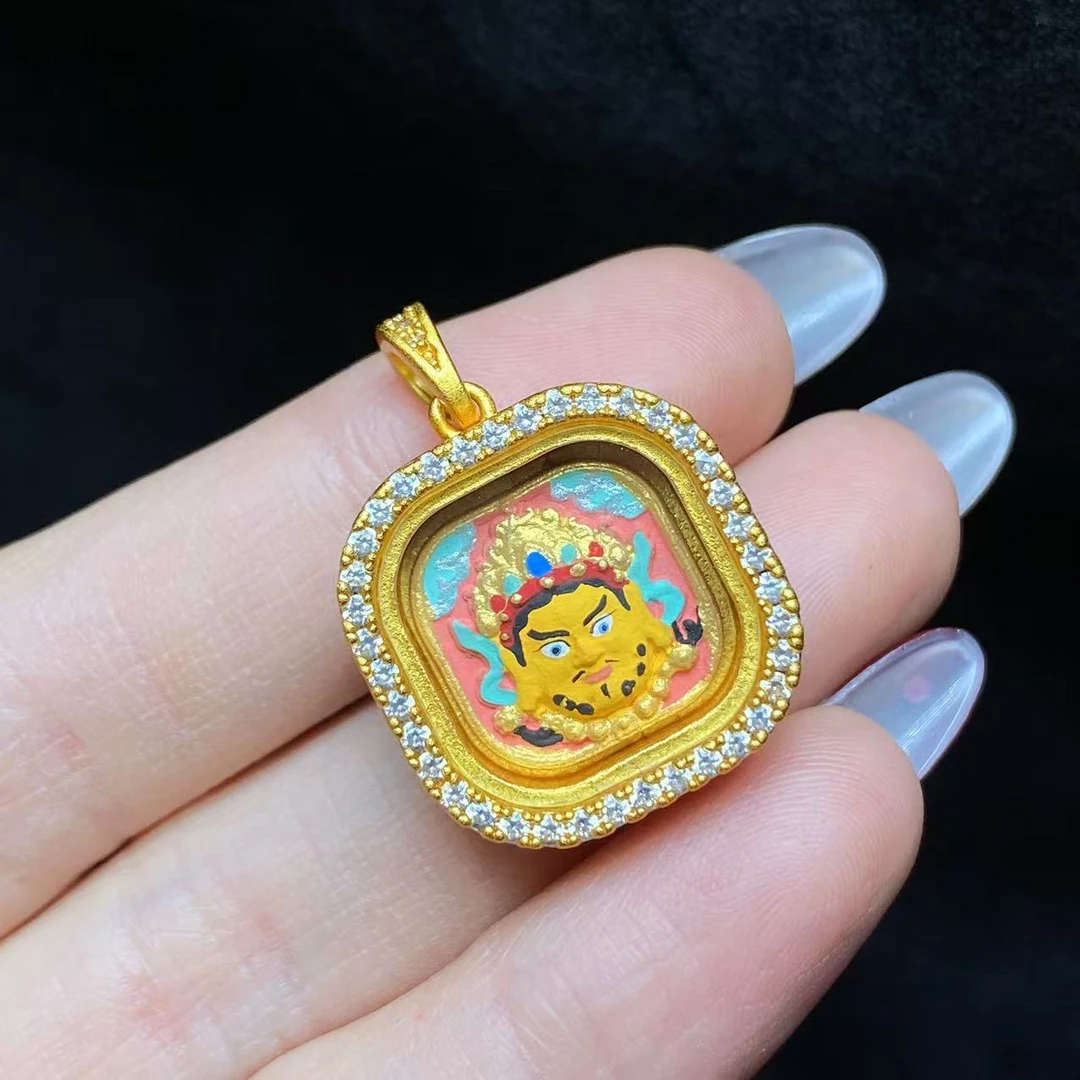 【佳哥严选】 J90945-唐卡吊坠-多样性发其一-20x20mm