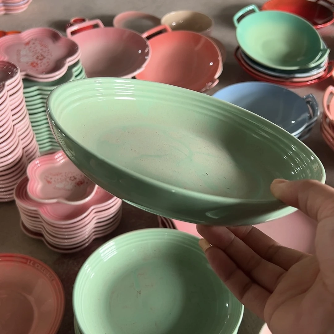 陶瓷 瑕疵款 温哥华深盘 青羽