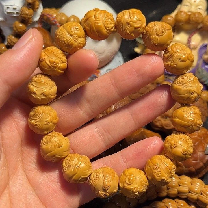 橄榄核手串/手链猴头精工蝉仙