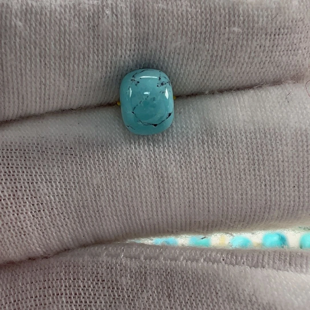 未镶嵌绿松石老型珠7.5x5.8mm