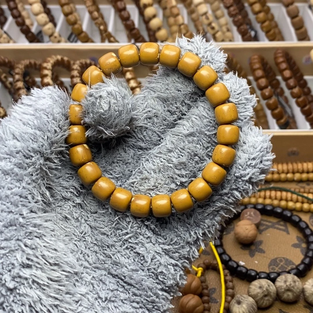 雷***紫金鼠手串黄金甲实心老型10