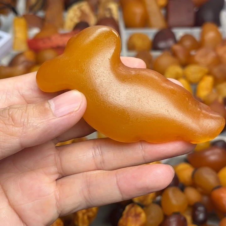 裸石琥珀未镶嵌天然蜜蜡吊坠
