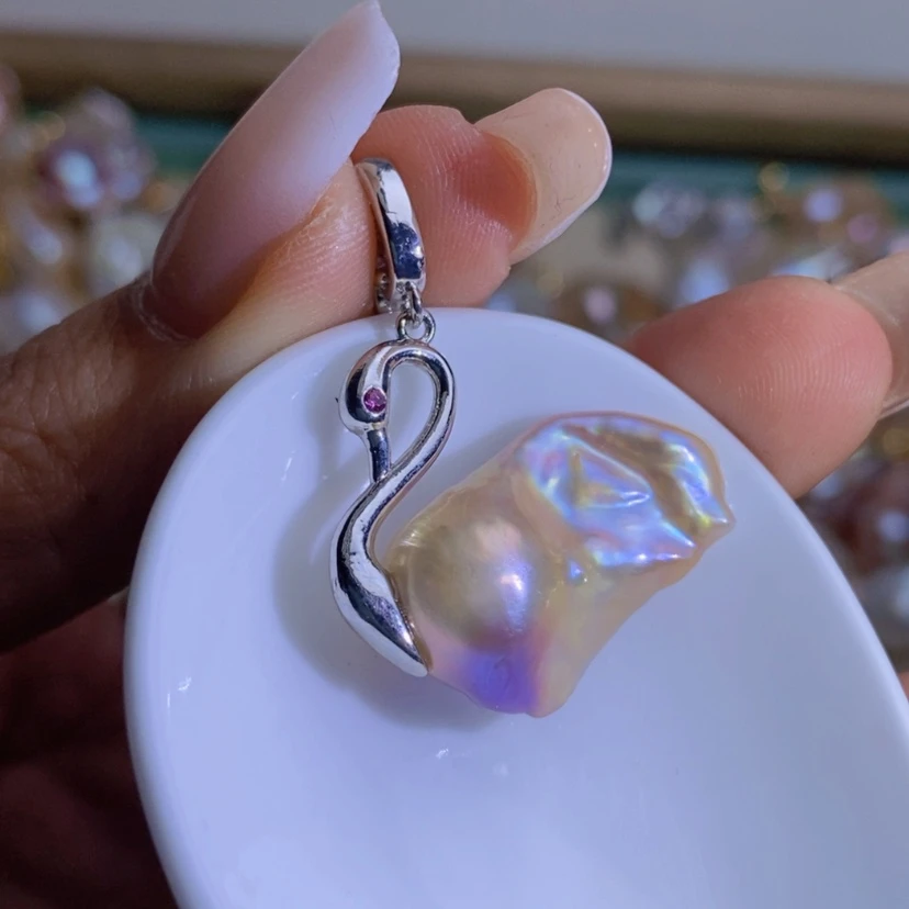 【闪购商品】淡水珍珠天然珍珠（微瑕）合金