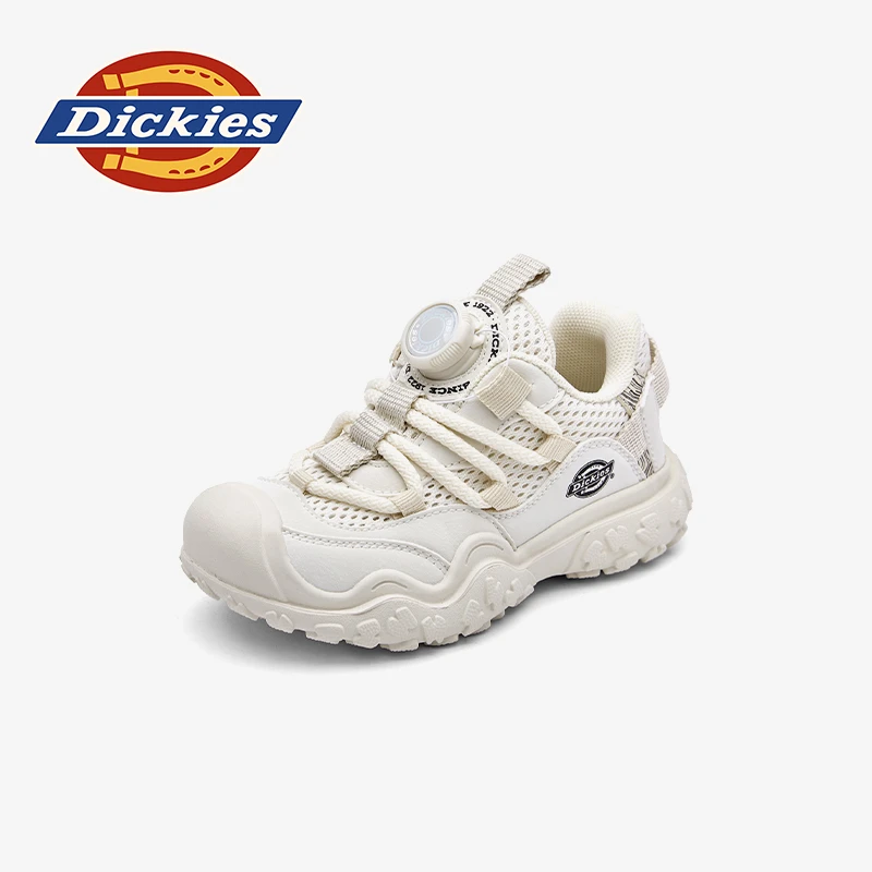 Dickies儿童旋转纽扣童鞋2025秋冬新款运动童鞋网面