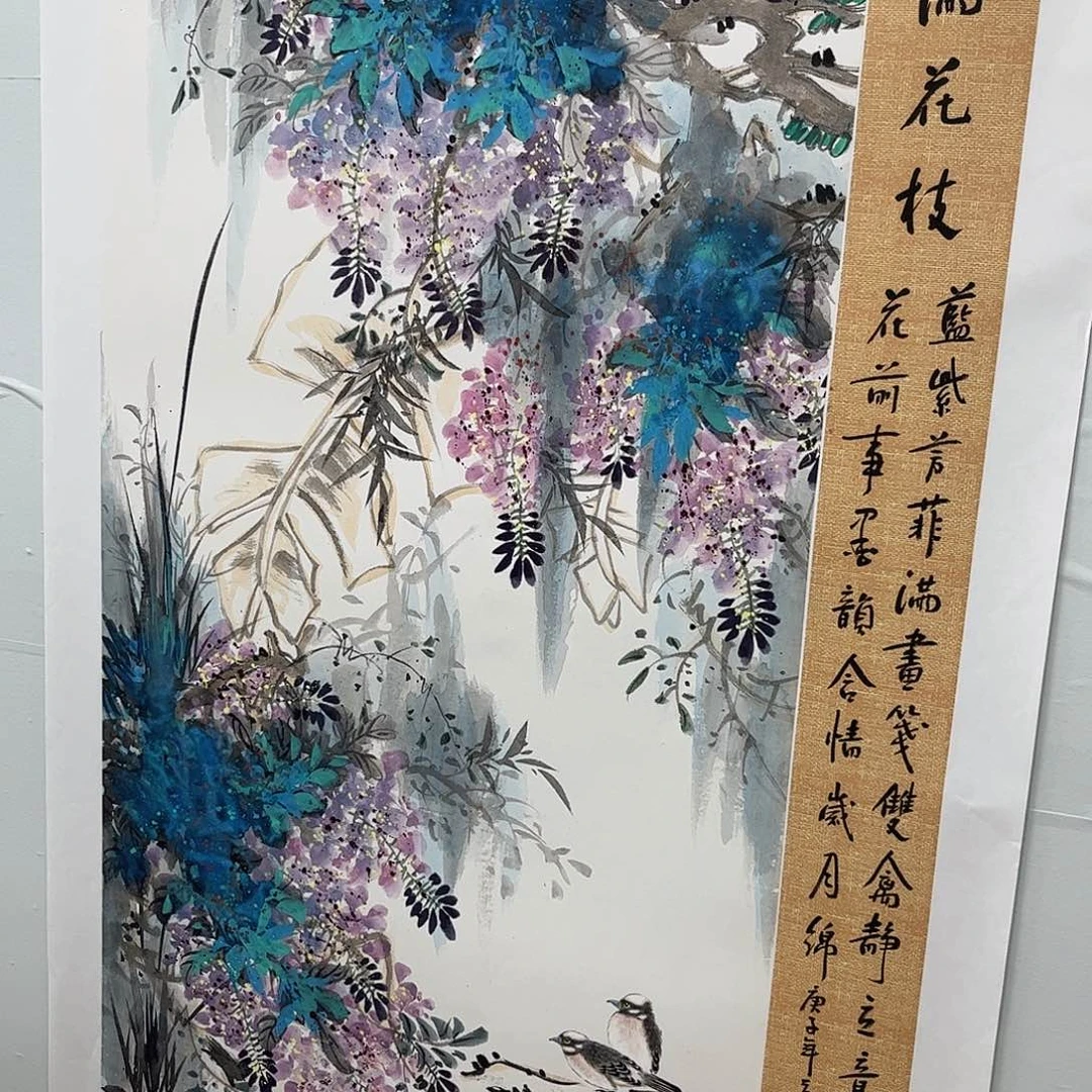 国画纯手绘宣纸国画作品