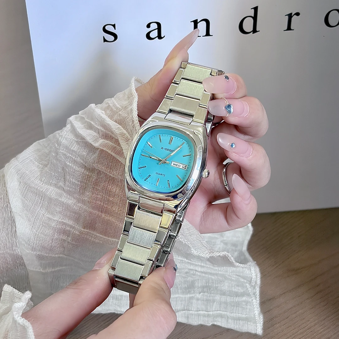 手表女款复古轻奢小众气质方形女款职场通勤学生女士防水石英手表