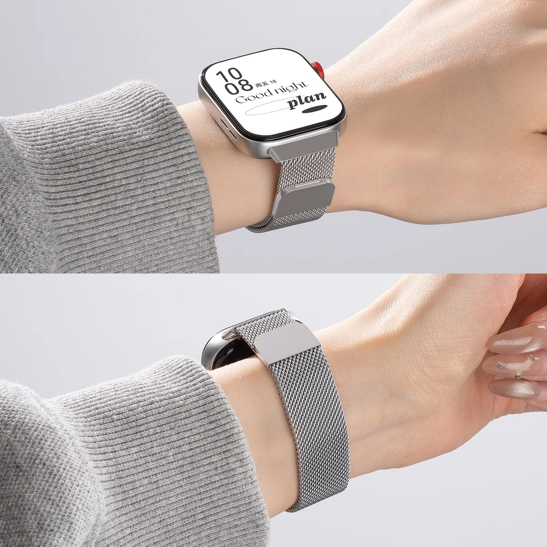 适用华为fit4米兰尼斯表带夏季运动男女款华为fit3表带夏日透气女