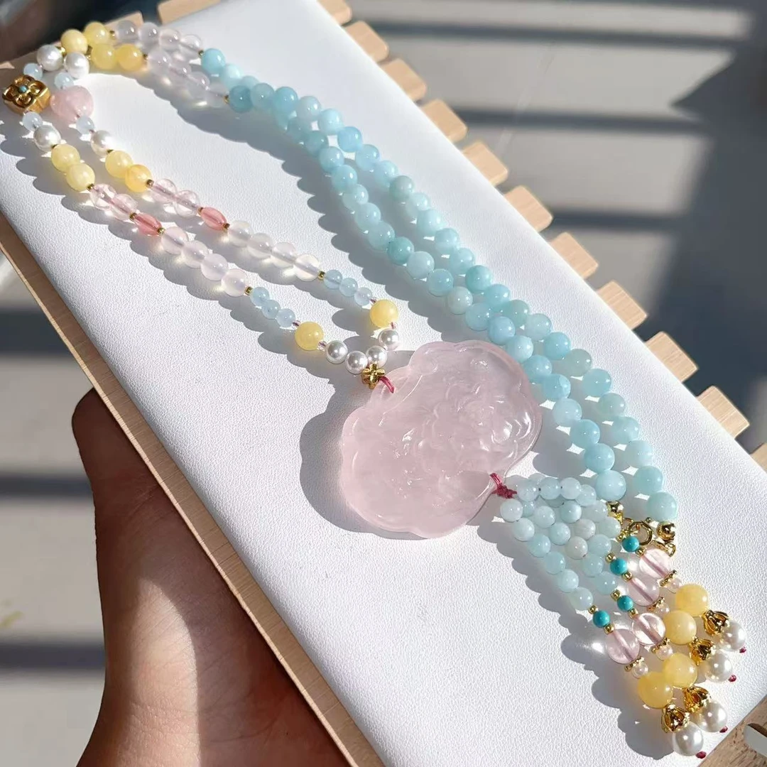 原创风晚林古代宋制明制汉服新中式长璎珞