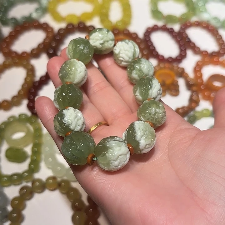 蛇纹石玉未镶嵌手串