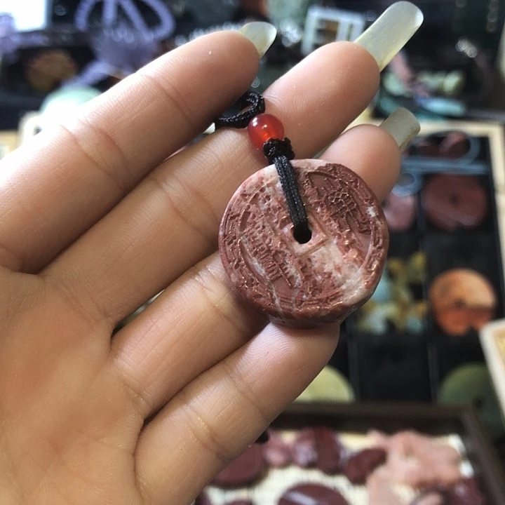 未镶嵌岫玉岫玉五帝钱手链