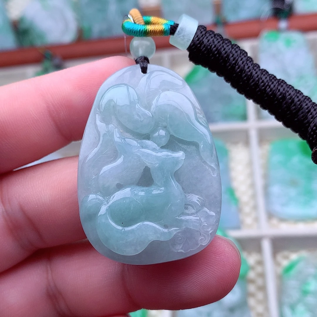 翡翠未镶嵌吊坠(不含链)