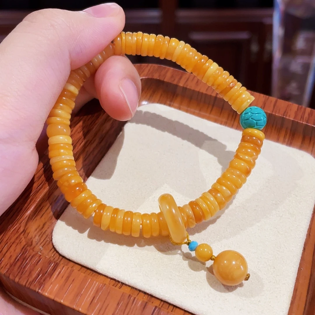 蜜蜡手链未镶嵌手串