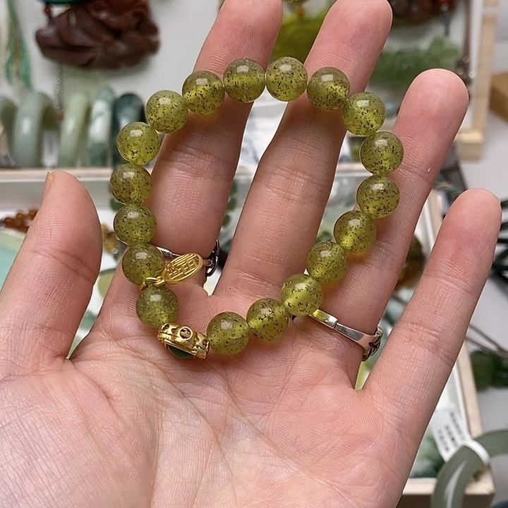 蛇纹石玉手链未镶嵌