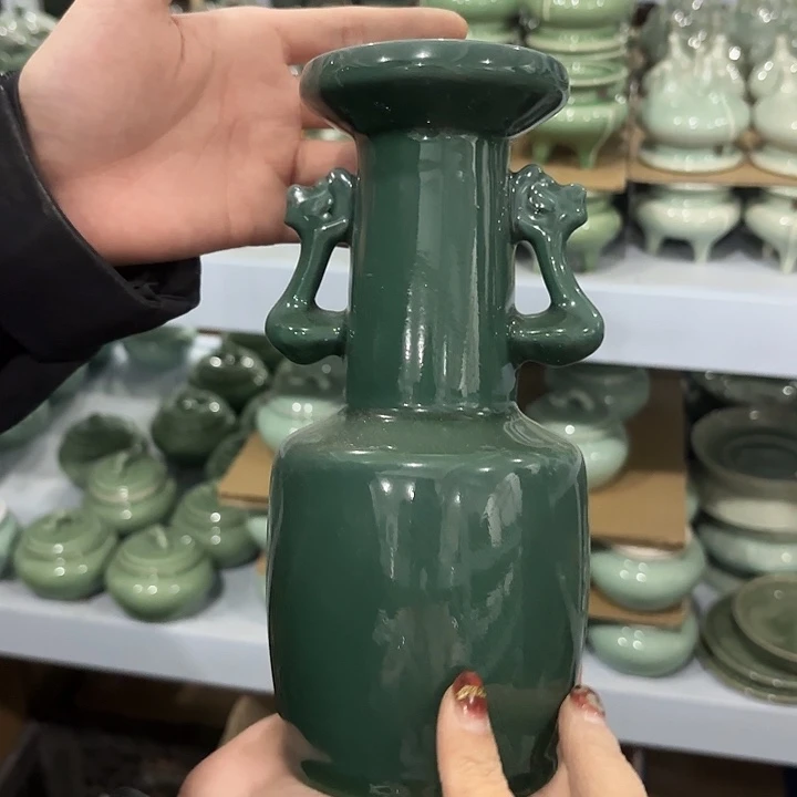 龙泉云间青瓷小米茶器