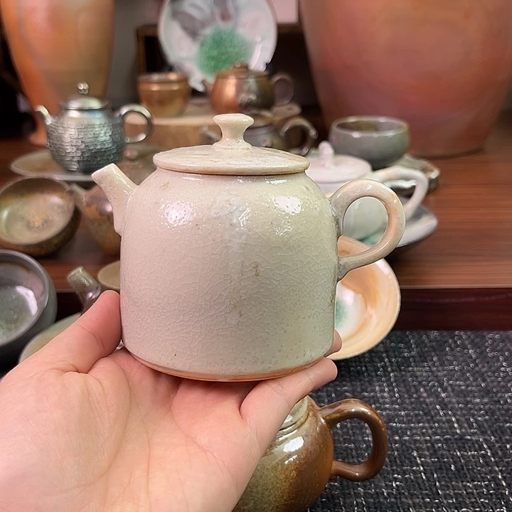 志野烧精品茶壶220毫升