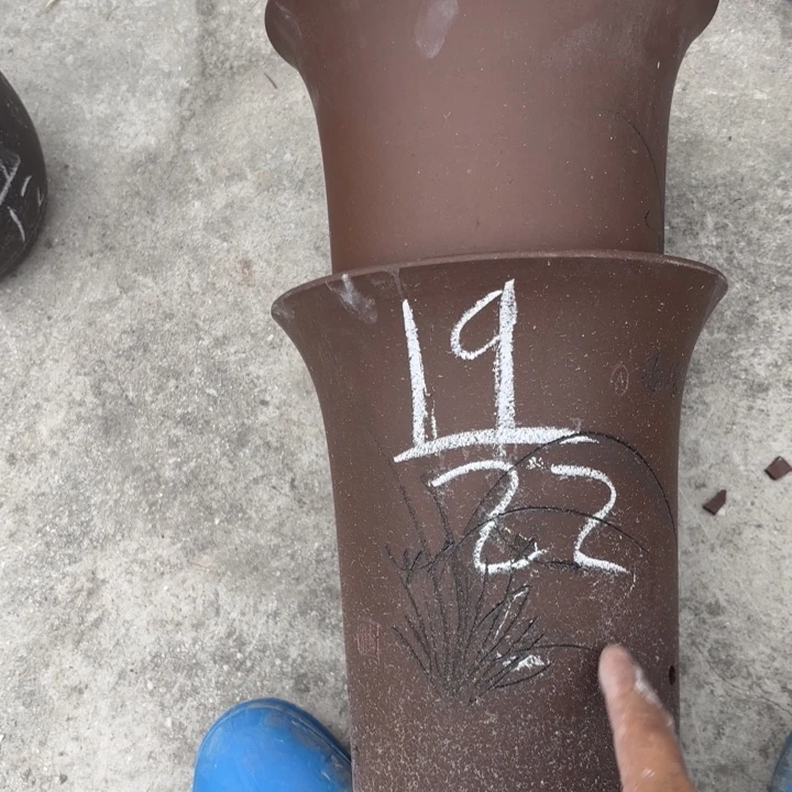 紫砂花盆紫砂的花