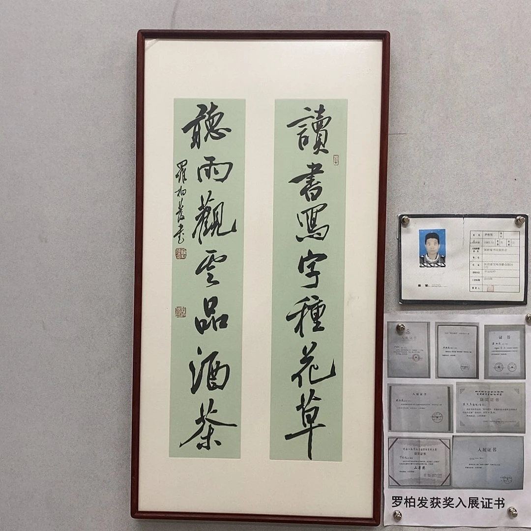 书法罗柏发书法读书