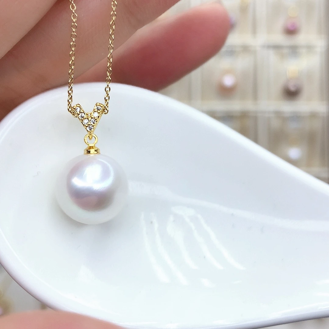 淡水珍珠颈饰合金