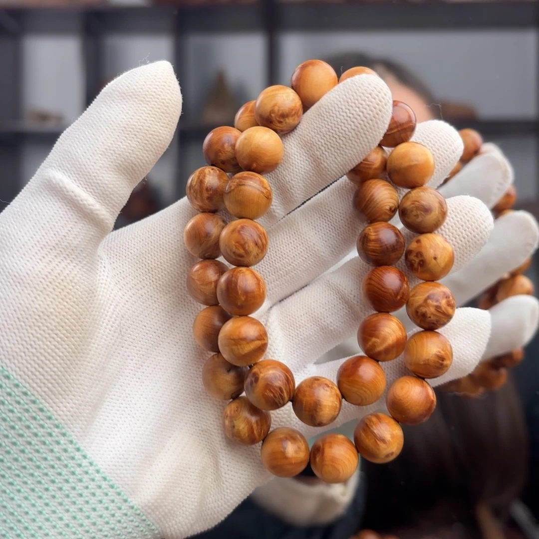 柏木（崖柏）手串/手链 1.2火焰闪电薄荷香36颗手持