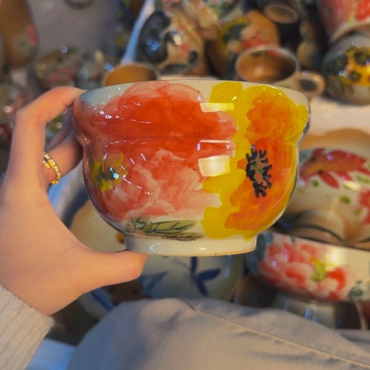 瓷片景德镇陶瓷手工手绘