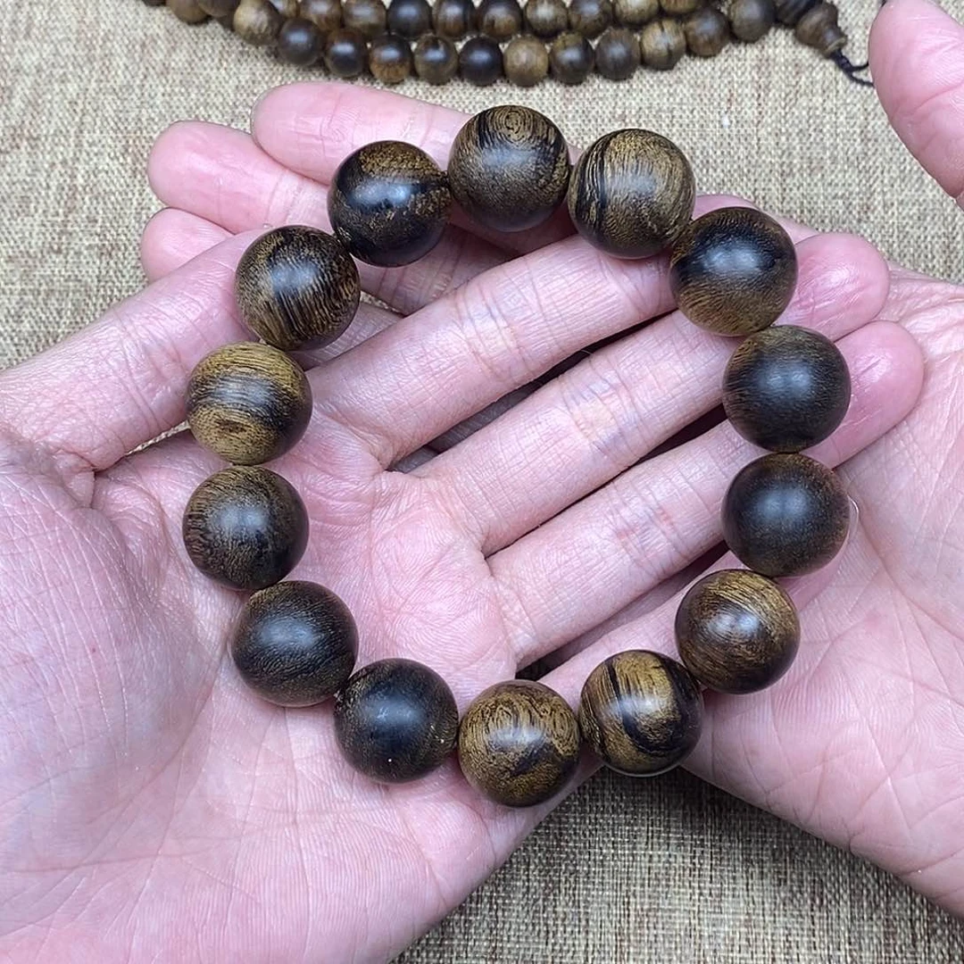 沉香手串梦*圆越南芽庄白棋楠