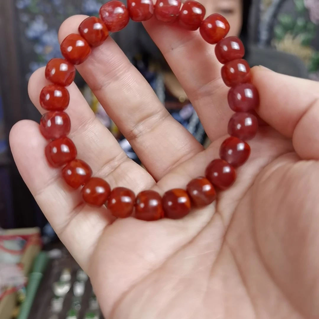 南红玛瑙手链未镶嵌手链