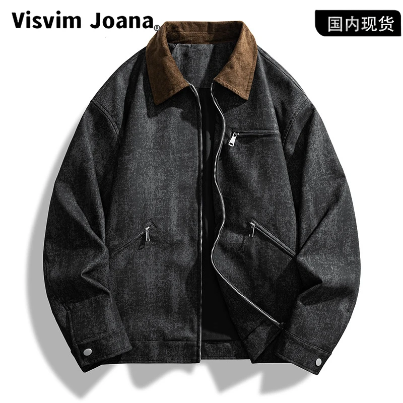 【品牌现货撤柜】春秋美式潮牌工装外套男款装高级感复古痞帅夹克