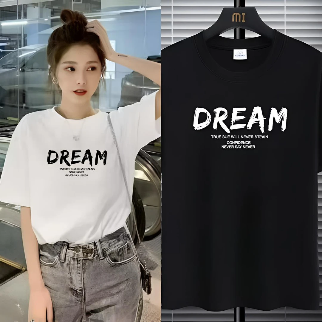 260克 高品质 女士短款纯棉短袖 重磅100%棉 T恤 情侣休闲百搭