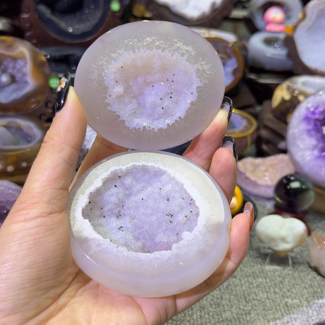 未镶嵌摆件紫晶聚宝盆