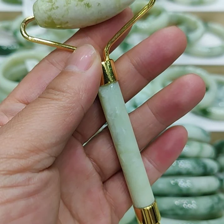 蛇纹石玉珠宝半成品未镶嵌