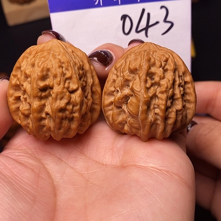 吊坠桃核文玩核桃平谷凹底37全品