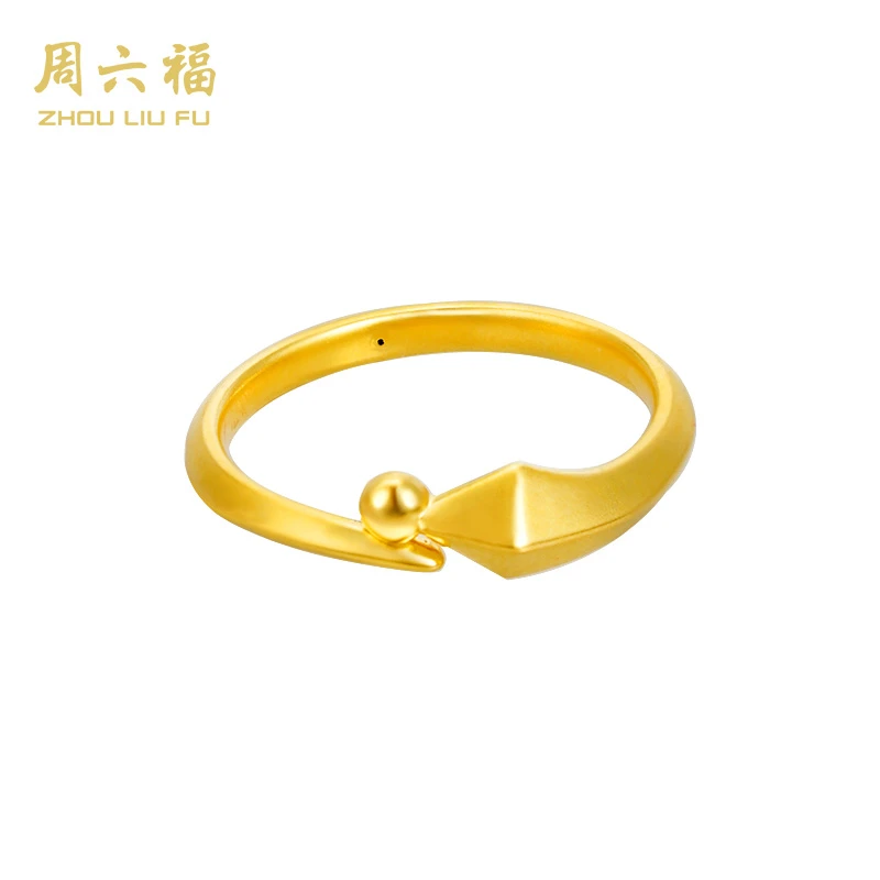 ZHOU LIU FU/周六福足金金简约精美灵蛇戒足金戒指-Y1108-主