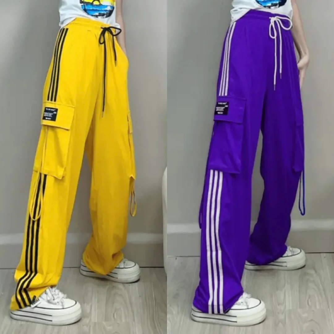 【舞蹈/垂/软】曳步舞广场舞跳舞时尚工装裤春秋薄款舞蹈裤休闲显瘦