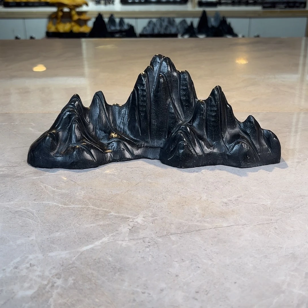 非***路石材灵璧石手工雕刻奇石摆件