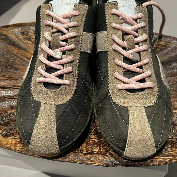 秋原瞳-520-7A军绿色复古德训鞋