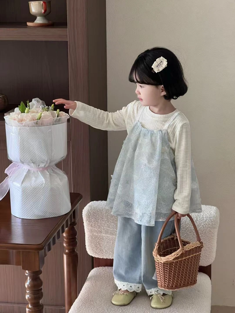 【BaoBao】春款女童吊带上衣两件套25031