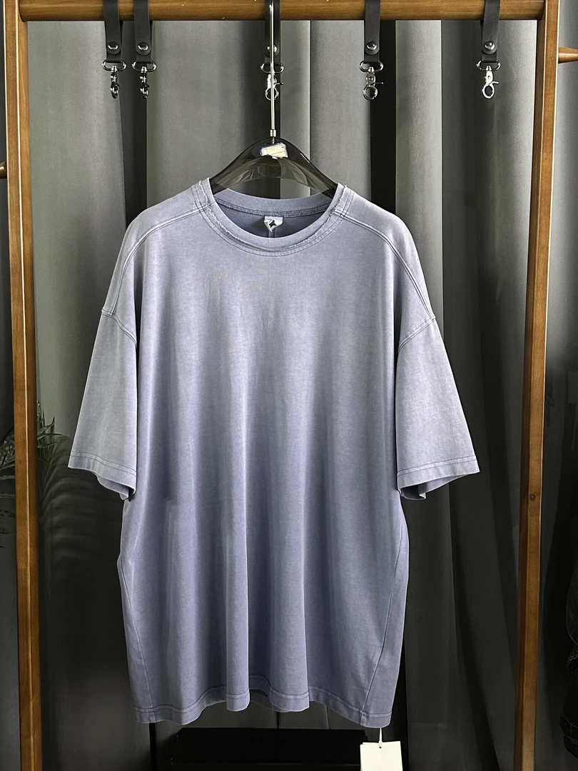 成哥潮牌高品质夏季个性百搭渐变水洗短袖T恤-2505