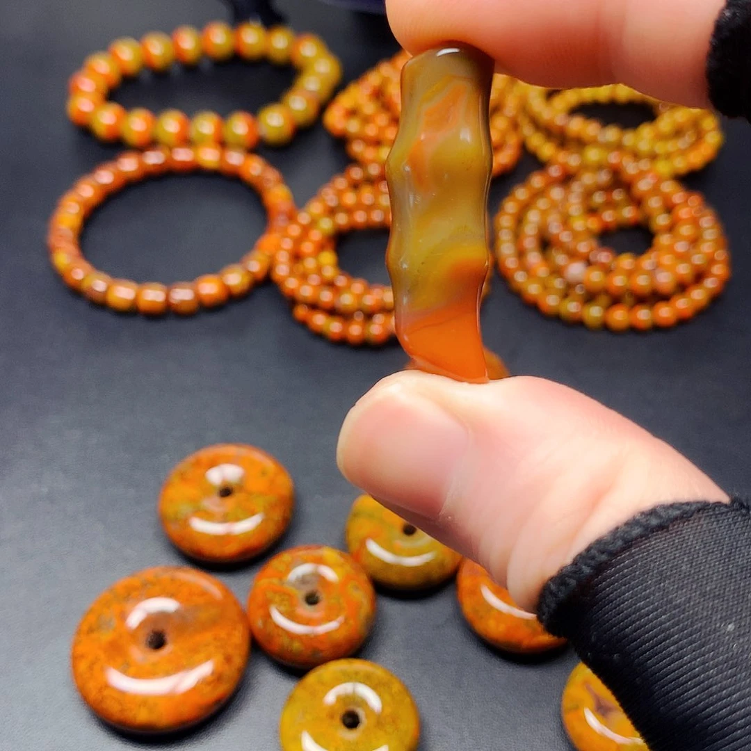 玛瑙/玉髓竹节未镶嵌