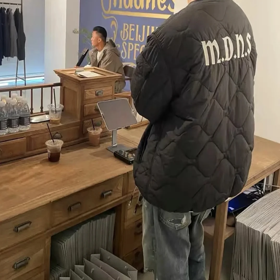 日系 十周年内胆刺绣洗水棉服夹克外套