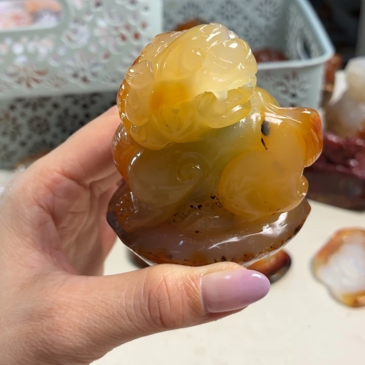 玛瑙/玉髓未镶嵌吊坠(不含链)
