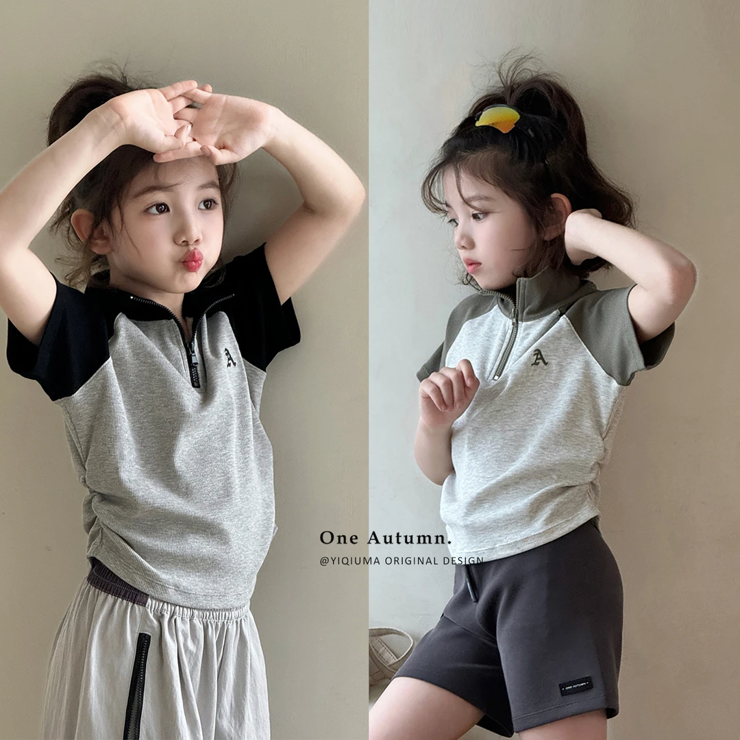 现货「壹秋.ONE AUTUMN」【收藏家】POLO领短袖T恤女童夏上衣GX1262