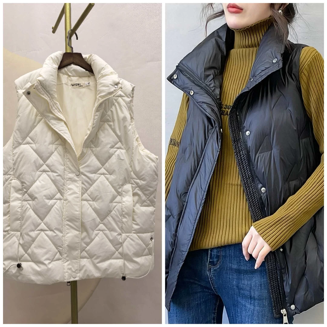 欧韩大码胖妹妹显瘦女棉马甲外套2526