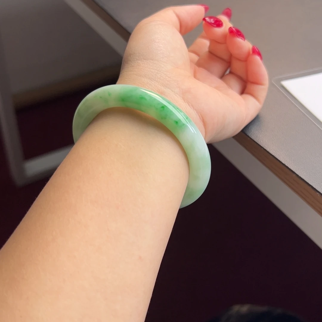 翡翠未镶嵌手镯54-56