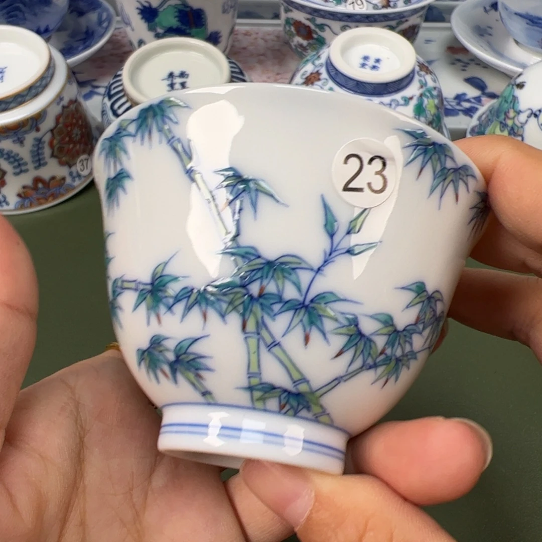 陶瓷景德镇纯手工纯手绘茶具木木23