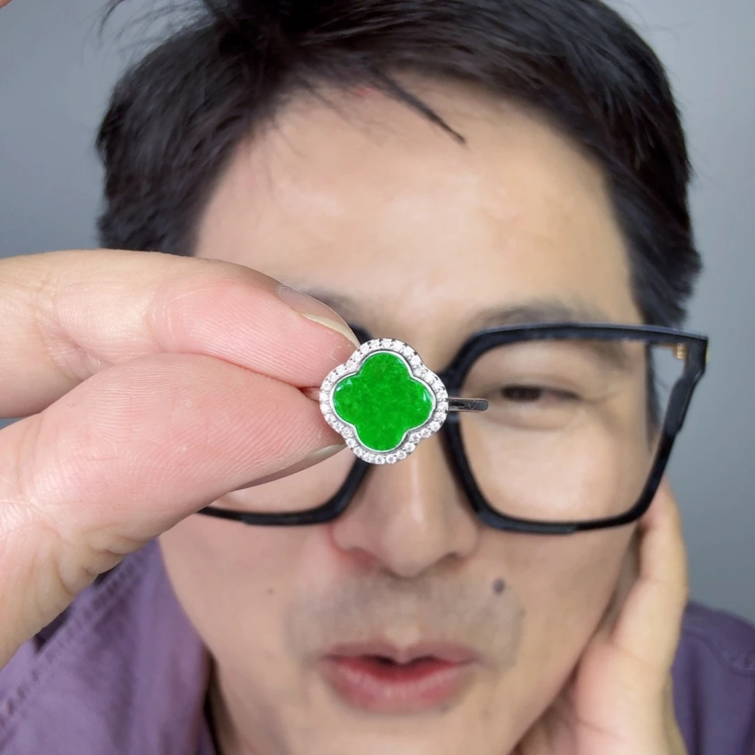 翡翠未镶嵌颈饰一件