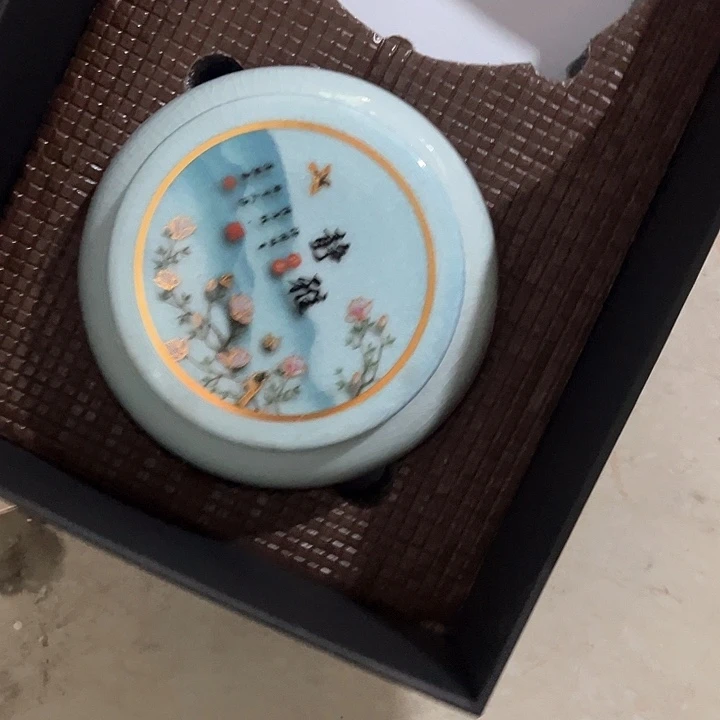 小***物摆件三润陶瓷茶叶罐密封罐