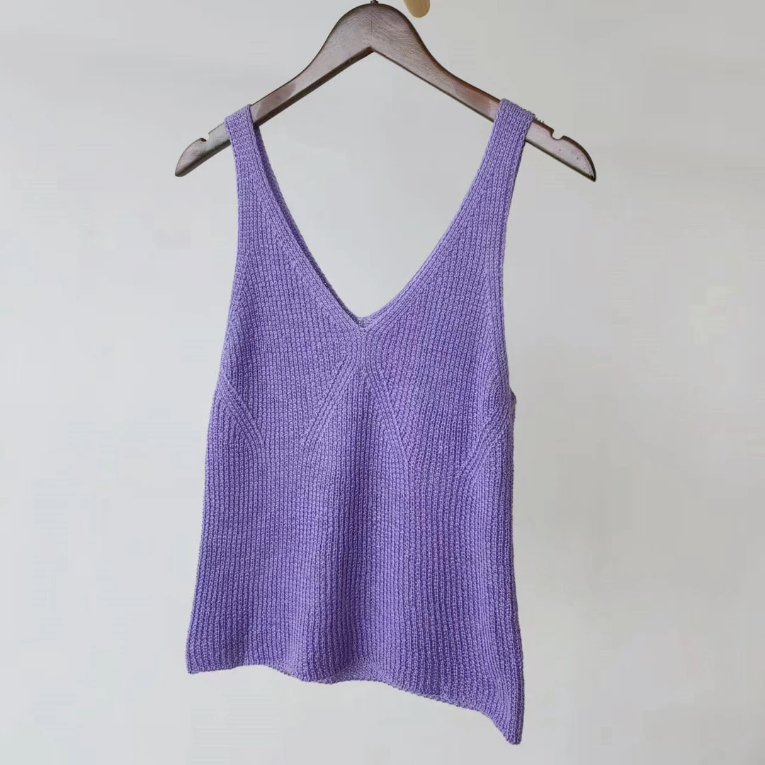 莱斯利背心 毛线材料包 芙拉4根