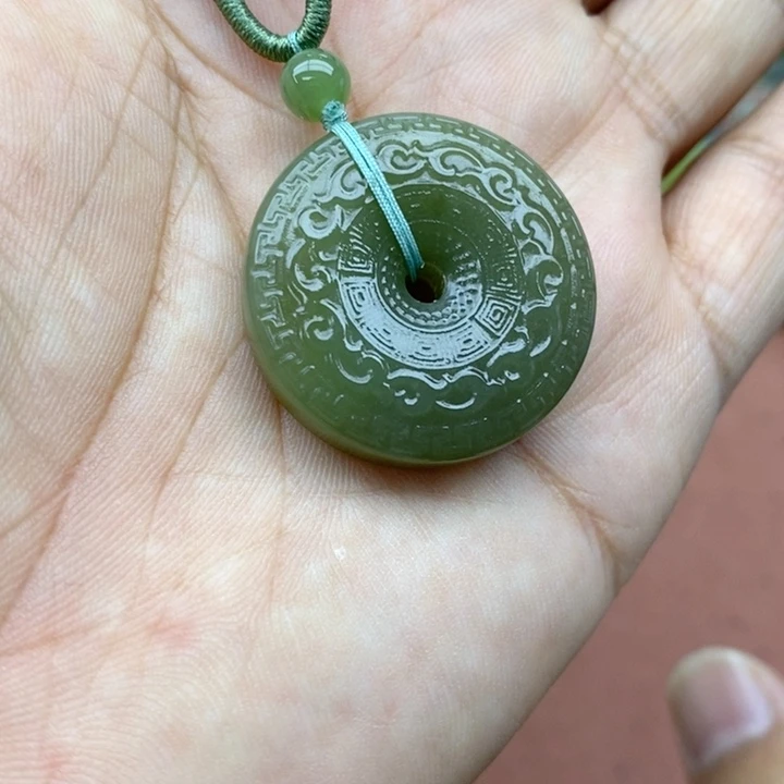 和田玉未镶嵌吊坠(不含链)卡30