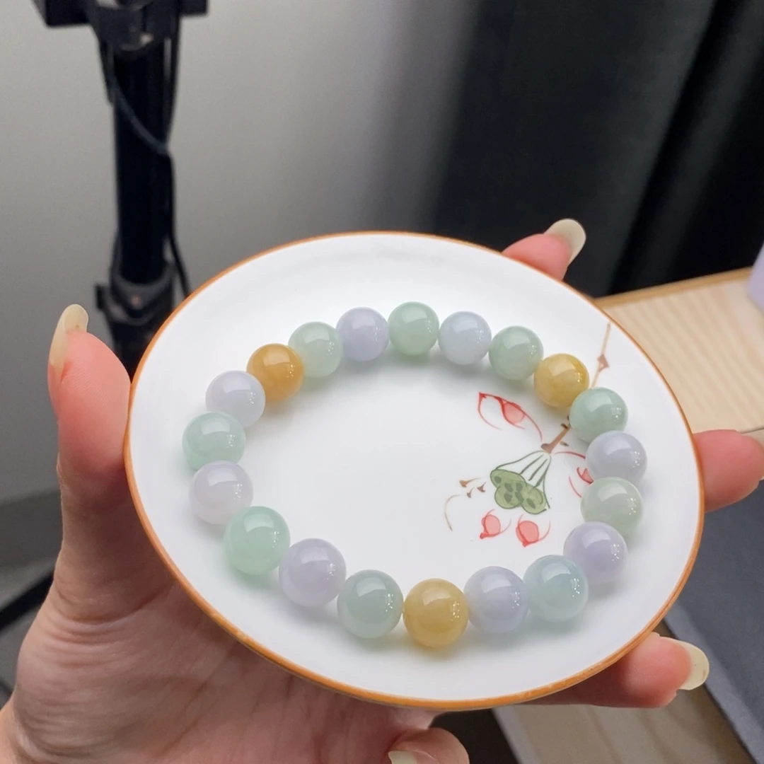 根***朵未镶嵌手链翡翠翡翠y1823 卡10