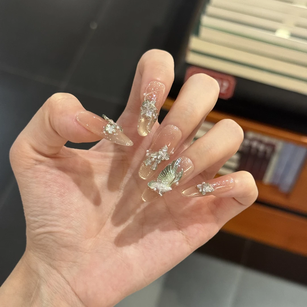 丹蜜琳【和平鸽】高奢定制系列手工穿戴穿戴甲软甲